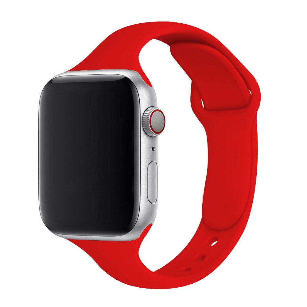 "Skinny" Apple Watch Armband aus Silikon