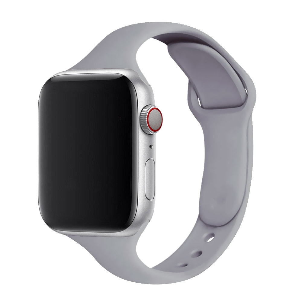 "Skinny" Apple Watch Armband aus Silikon